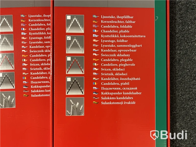 8 st adventsljusstakar, Markslöjd/ Konstsmide