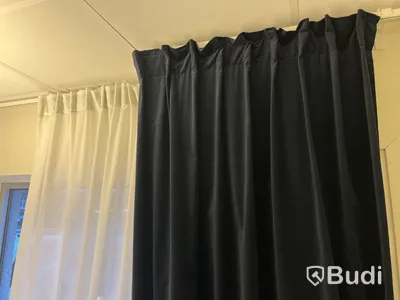 Gardinlängder, blå/ vit, totalt 20 längder