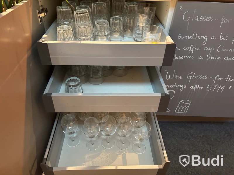 Parti med diverse glas