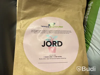 Parti med jord/växtnäring