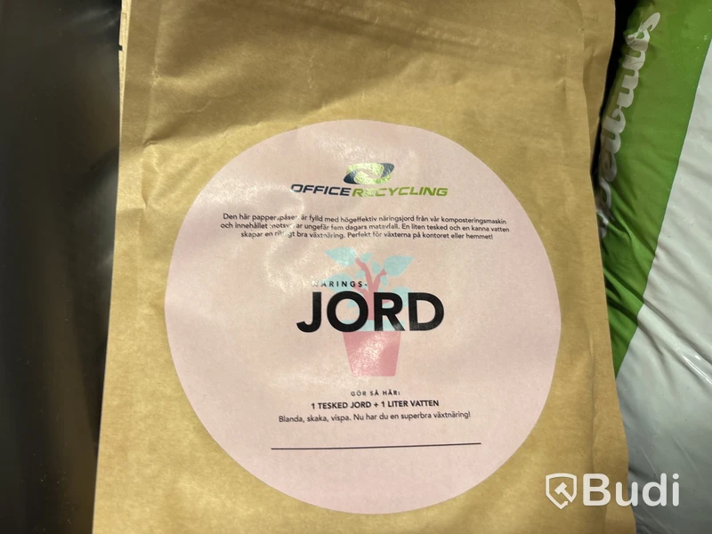 Parti med jord/växtnäring