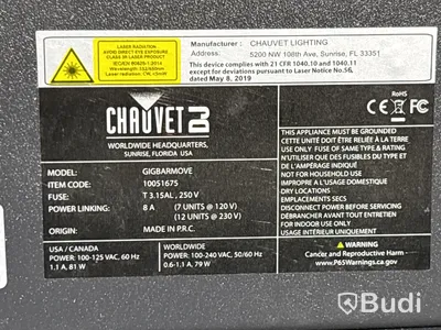 Ljusset Chauvet DJ GigBAR