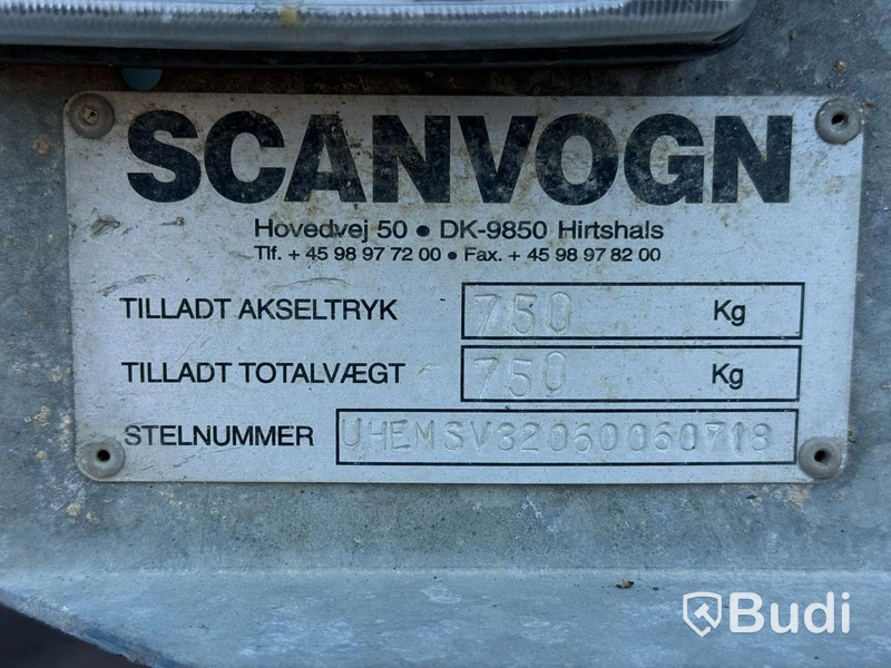 Scanvogn welfare trailer | 750 kg