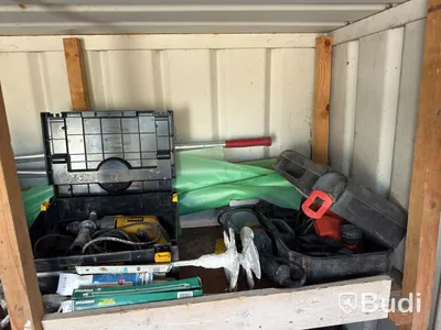 8-foot site container with contents