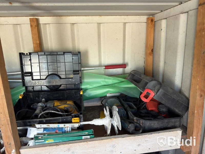 8-foot site container with contents