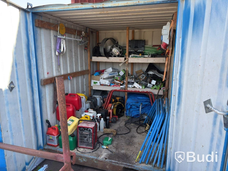 8-foot site container with contents