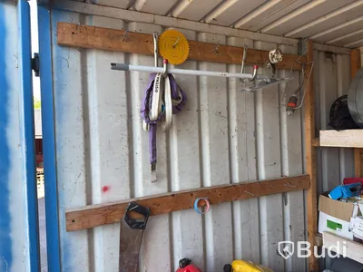8-foot site container with contents