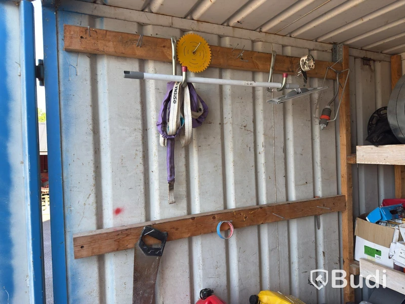8-foot site container with contents