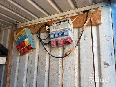 8-foot site container with contents