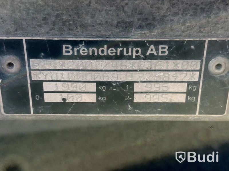Biltransporttrailer Brenderup AT2000TB | 1990 kg | 2018