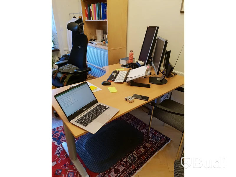 Höj och sänkbart skrivbord 1600 x 800mm med sväng