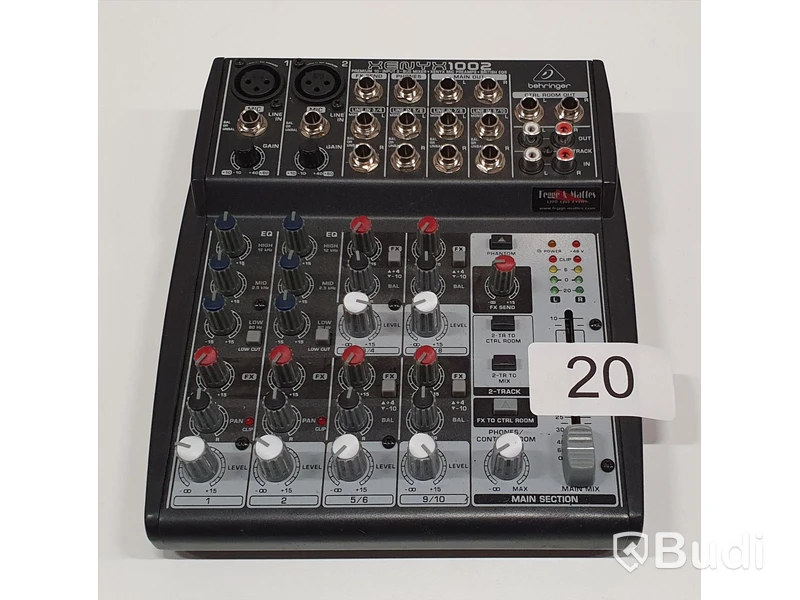 1st Behringer Xenyx 1002 – Mixer