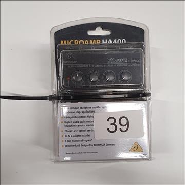 1st Behringer Microamp HA400