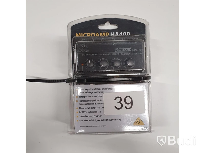 1st Behringer Microamp HA400