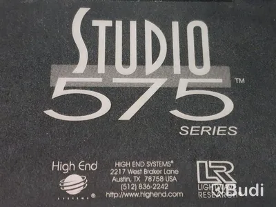 2st Svarta HighEndSystems Studiospot 575 i case 100mm lins.