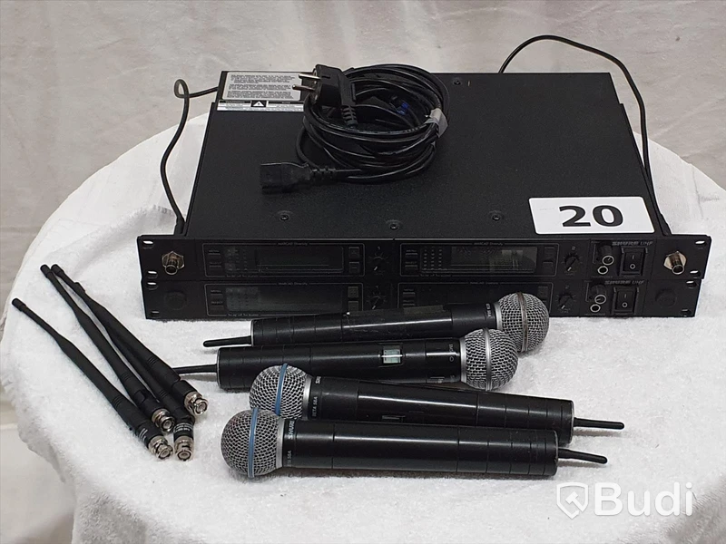 Shure UHF MK1 - 4 kanaler, Beta 58A kapslar.