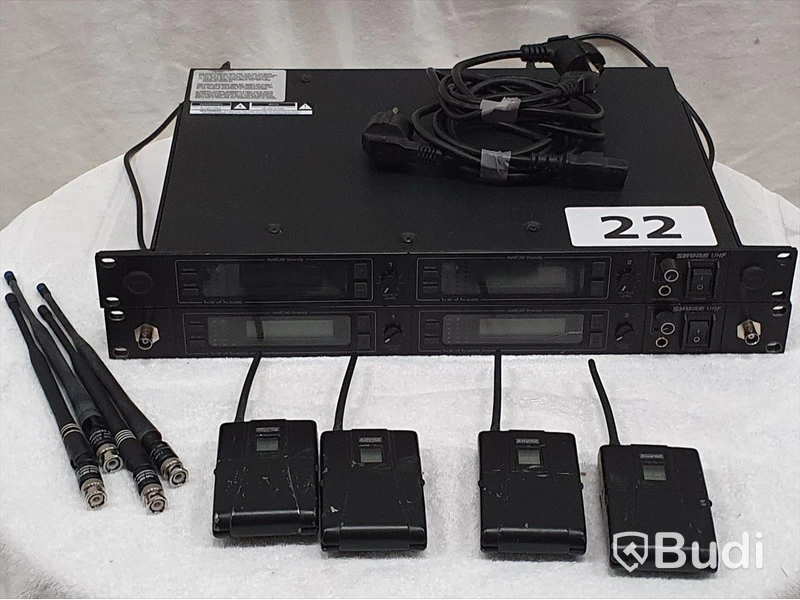 Shure UHF MK1 - 4 kanaler, Bodypacks.