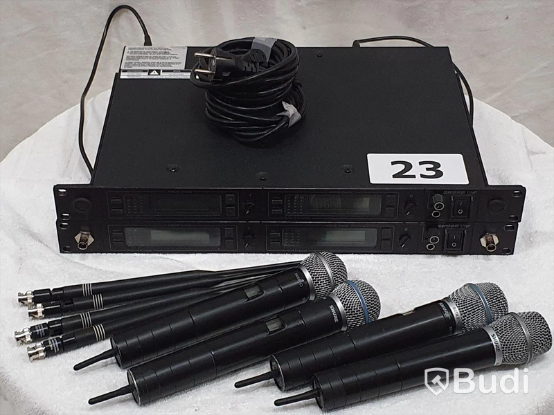 Shure UHF MK1 - 4 kanaler, Beta 58A & Beta 87 kapslar.