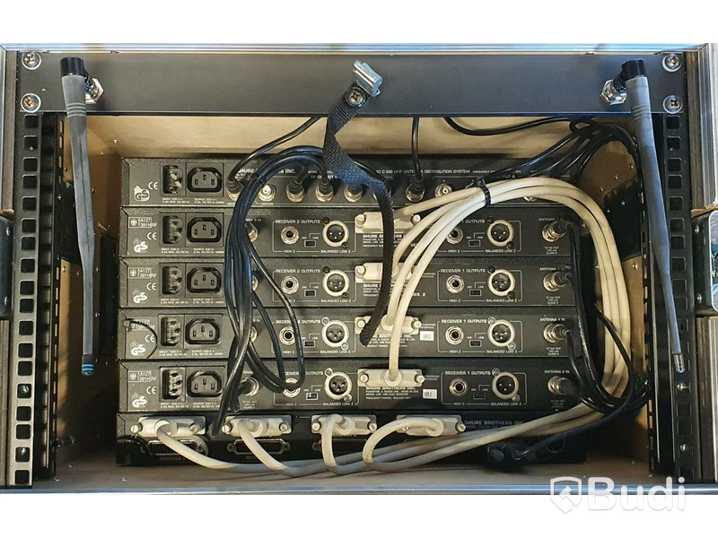 Shure UHF MK1 - 8 kanaler, 6st Bodypacks.