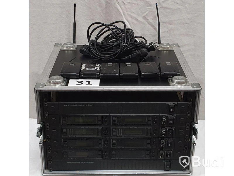 Shure UHF MK1 - 8 kanaler, 6st Bodypacks.