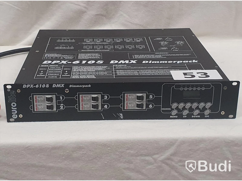 Eurolite DPX-610S DMX - 6 kanals dimmerpack.