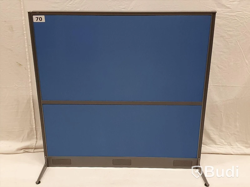 Blå EFG skiljevägg - 160x158x8cm.