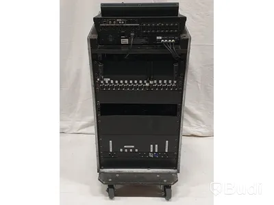 Mixrack. Yamaha LS9-16, 2st Behringer Ultragain PRO-8 Digital, Sony MDS E10, Sony CDP D12, BSS oPal FCS 966, 4 kanaler trådlöst samt antennsplit. - 12752