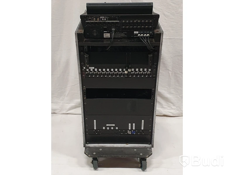 Mixrack. Yamaha LS9-16, 2st Behringer Ultragain PRO-8 Digital, Sony MDS E10, Sony CDP D12, BSS oPal FCS 966, 4 kanaler trådlöst samt antennsplit. - 12752