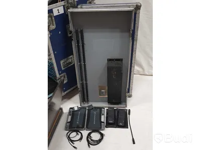 Mixrack - MIDAS Venice, TC D-TWO, PreSonus ACP88, 2st dbx 160A, Sony MDS E10, Sony CDP D12, 2st BSS oPal FCS 966, 6 kanaler trådlöst samt antennsplit.