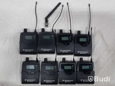 Sennheiser In-earsystem 1. 4 kanaler ew300 IEM, Antenn combiner AC3, 8st EK 300 IEM Bodypack. Riktantenn & Coaxkabel. Frekvensband A, 516-558MHz (OBS: Säljes utan rackcase och draglåda.)