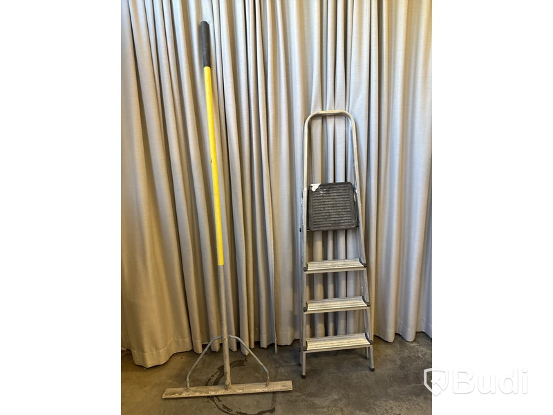 Anläggningsraka & aluminiumstege