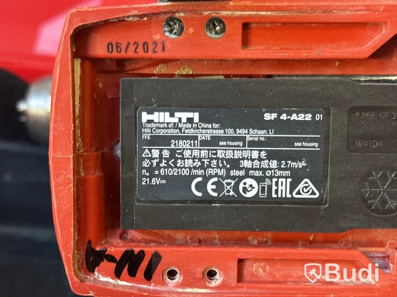 Slag- & borrskruvdragare Hilti SID 4-A22 & SF 4-A22