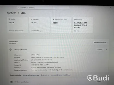 Laptop ThinkPad T15 Gen 1