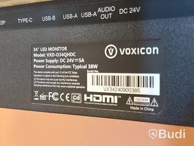 Voxicon 34-tums LED-monitor VXD-034QHDC