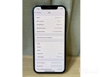 iPhone 12 | 64 GB | Svart