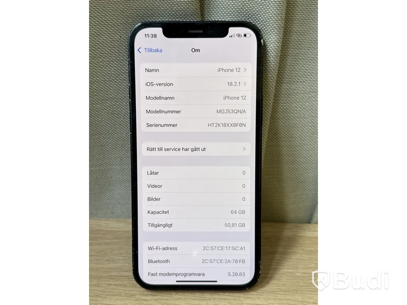 iPhone 12 | 64 GB | Svart