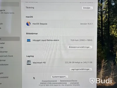 MacBook Air M2 2022, 8 GB RAM, 256 GB SSD
