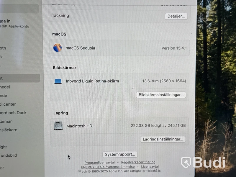 MacBook Air M2 2022, 8 GB RAM, 256 GB SSD