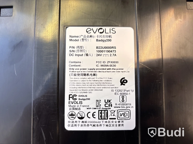 Plastkorts-skrivare Badgy 200
