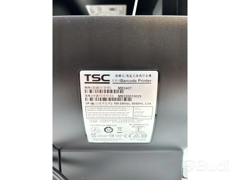 Etikettskrivare TSC MB340T.