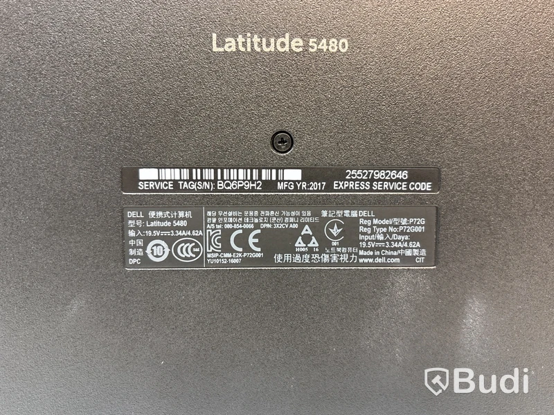 Bärbar dator Dell Latitude 5480. OBS! Inget OS