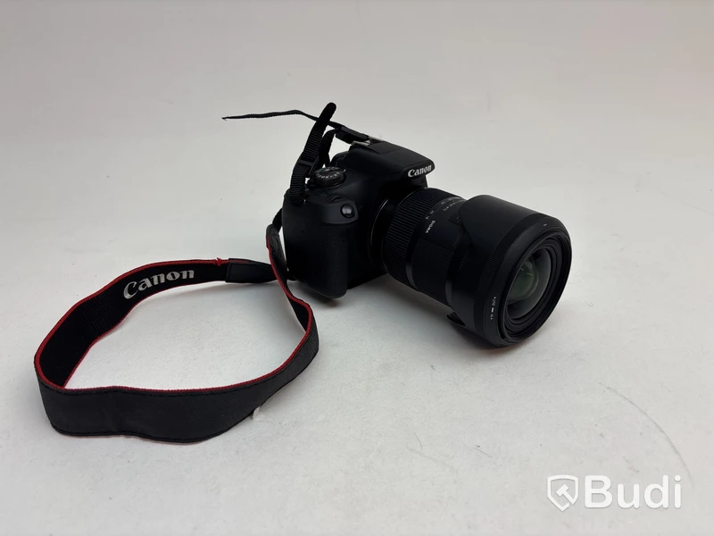 Kamerahus Canon, EOS 2000D inkl. objektiv och diverse tillbehör