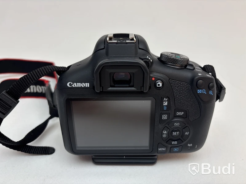 Kamerahus Canon, EOS 2000D inkl. objektiv och diverse tillbehör