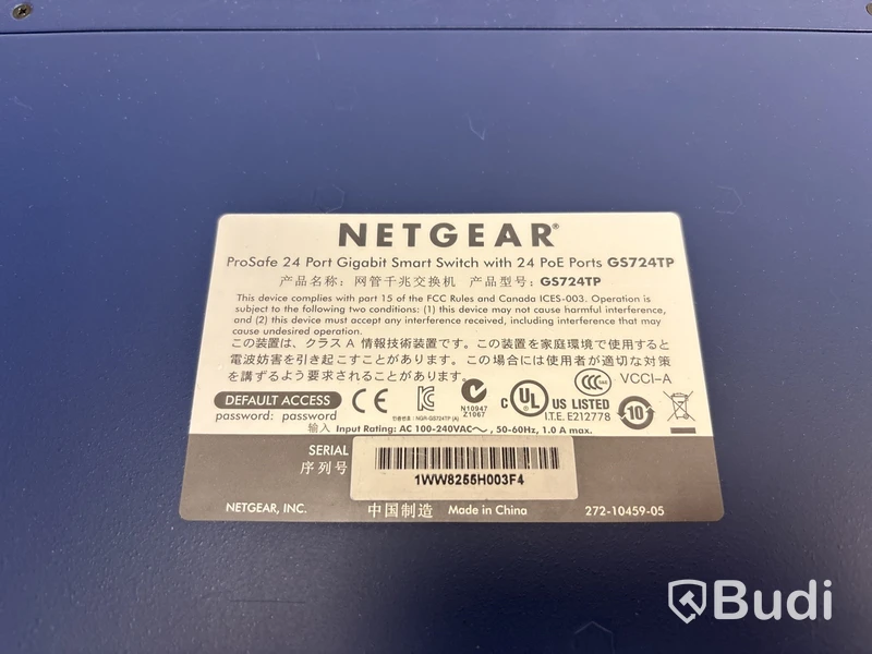 Switch Netgear GS724TP 24-port