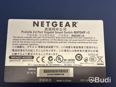 Switch Netgear GS724T v3 24-port