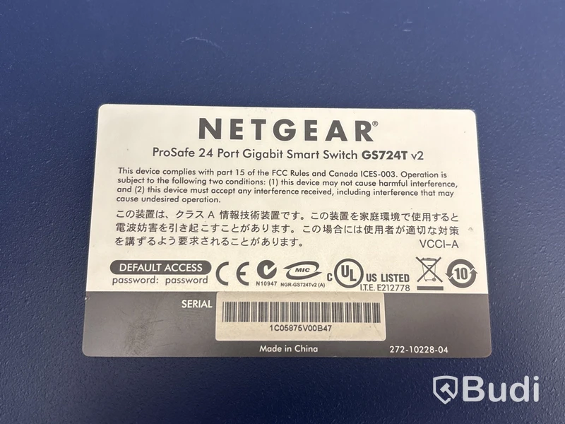 Switch Netgear GS724T v2 24-port
