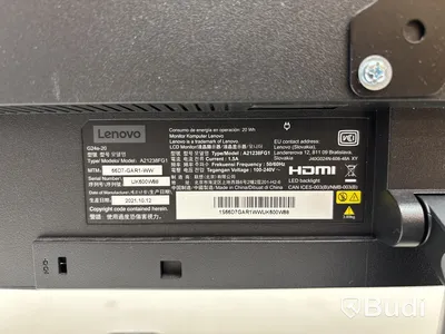 2 st. Datorskärmar Lenovo, A21238FG1 inkl. Stativärm