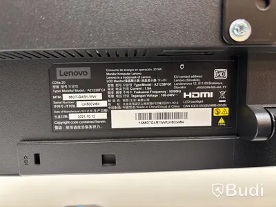 2 st. Datorskärmar Lenovo, A21238FG1 inkl. Stativärm