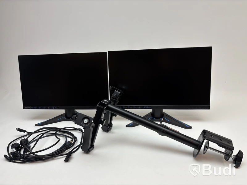 2 st. Datorskärmar Lenovo, A21238FG1 inkl. Stativärm