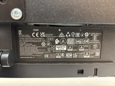 2 st. Datorskärmar Lenovo, A21238FG1 inkl. Stativärm
